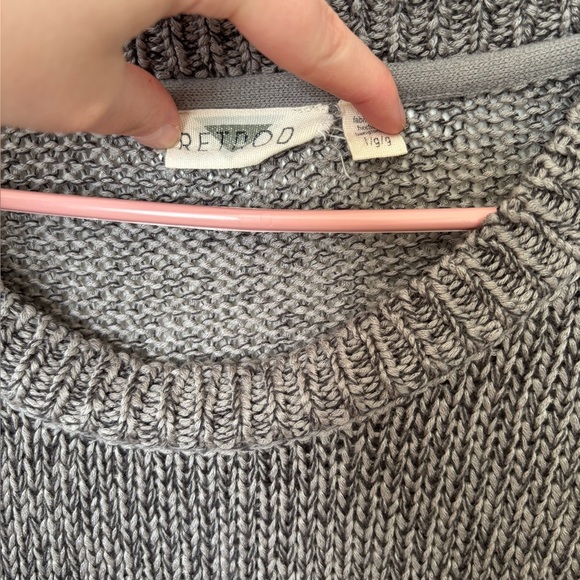 🎉4/30$🎉 Vintage Gray Women's Sweater with Side Zipper – Size Large 🌫️ - Picture 3 of 5